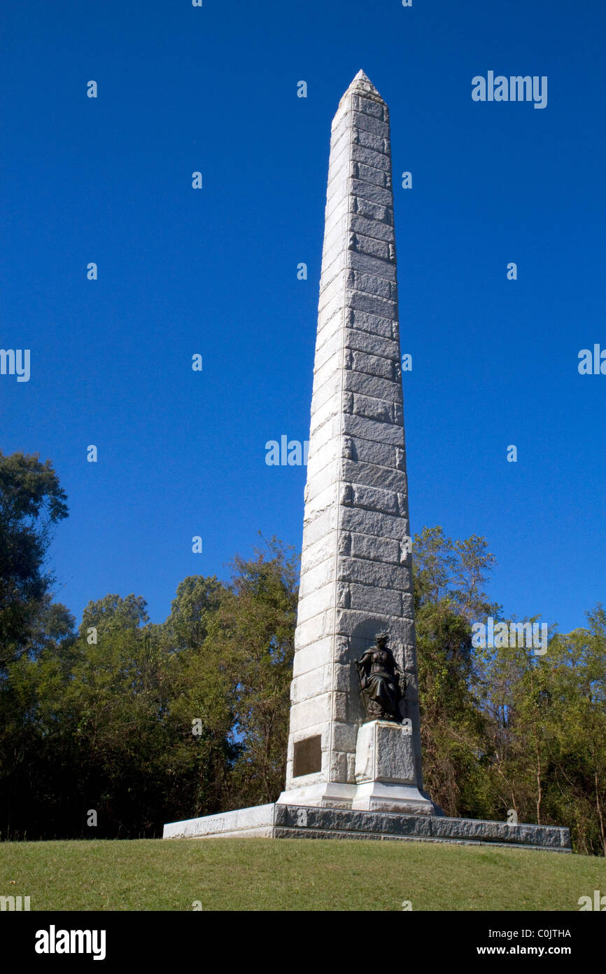 La Minnesota Memorial situato all'interno della National Military Park in Vicksburg, Mississippi, Stati Uniti d'America. Foto Stock
