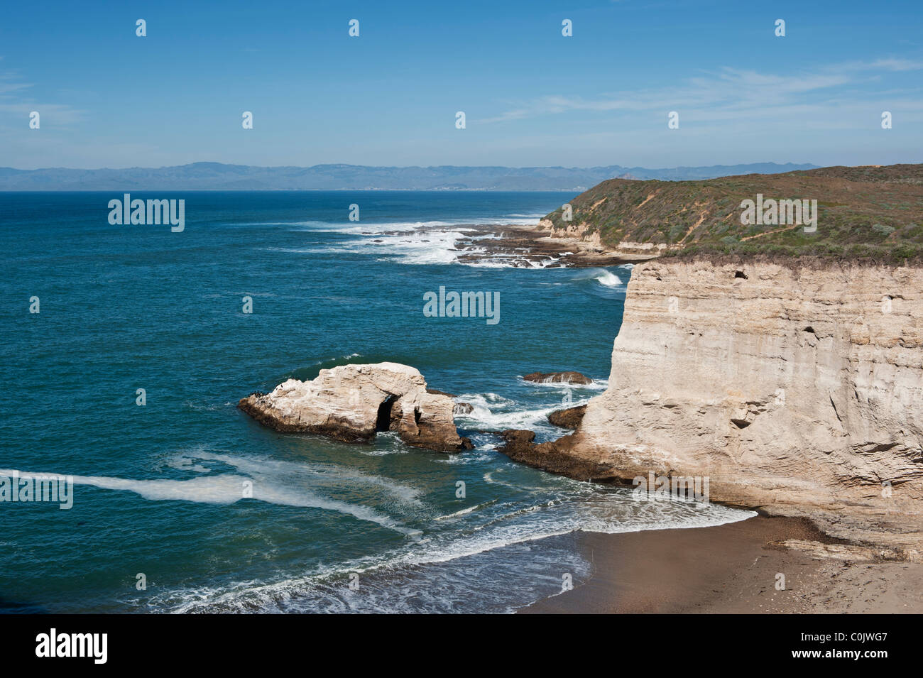 Paesaggistica costa del Montana de Oro State Park, California Foto Stock