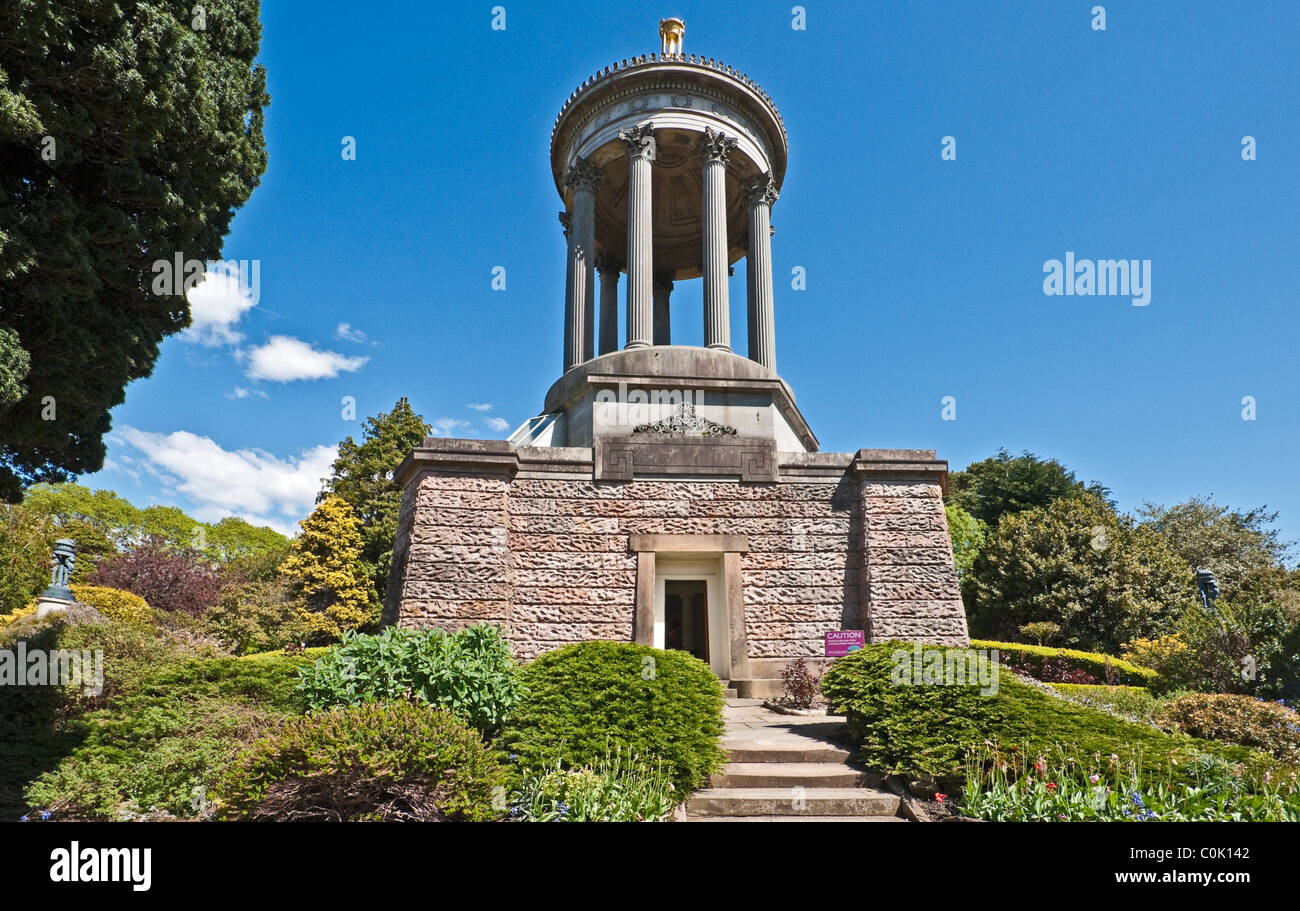 Robert Burns monumento in Burns National Heritage Park Alloway Scozia Scotland Foto Stock