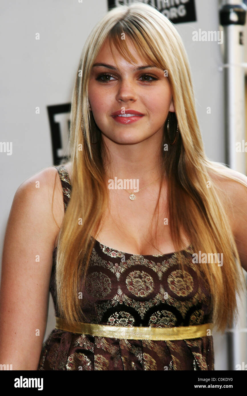 Aimee Teegarden il 'Do qualcosa Awards', la pre-party di "Teen Choice 2008" al livello 3 Club di Hollywood & Highland - Foto Stock