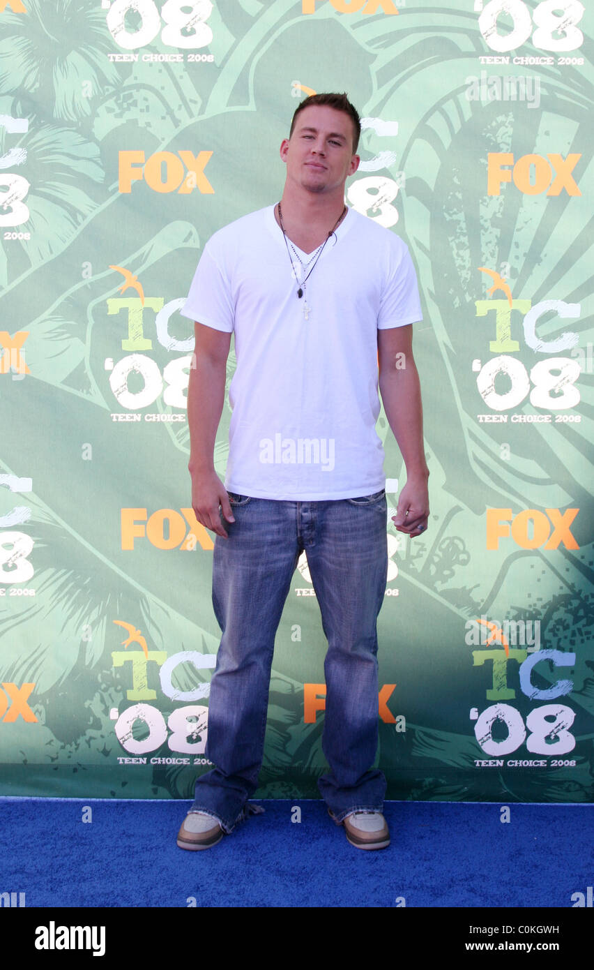 Channing Tatum Teen Choice Awards 2008 presso l'Anfiteatro universale per gli Universal Studios- gli arrivi di Los Angeles, California - Foto Stock