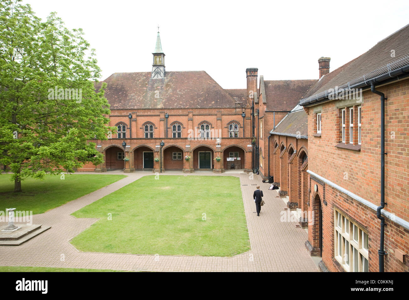 Il quadrangolo a Maidstone Grammar School di Maidstone, Kent, Regno Unito Foto Stock