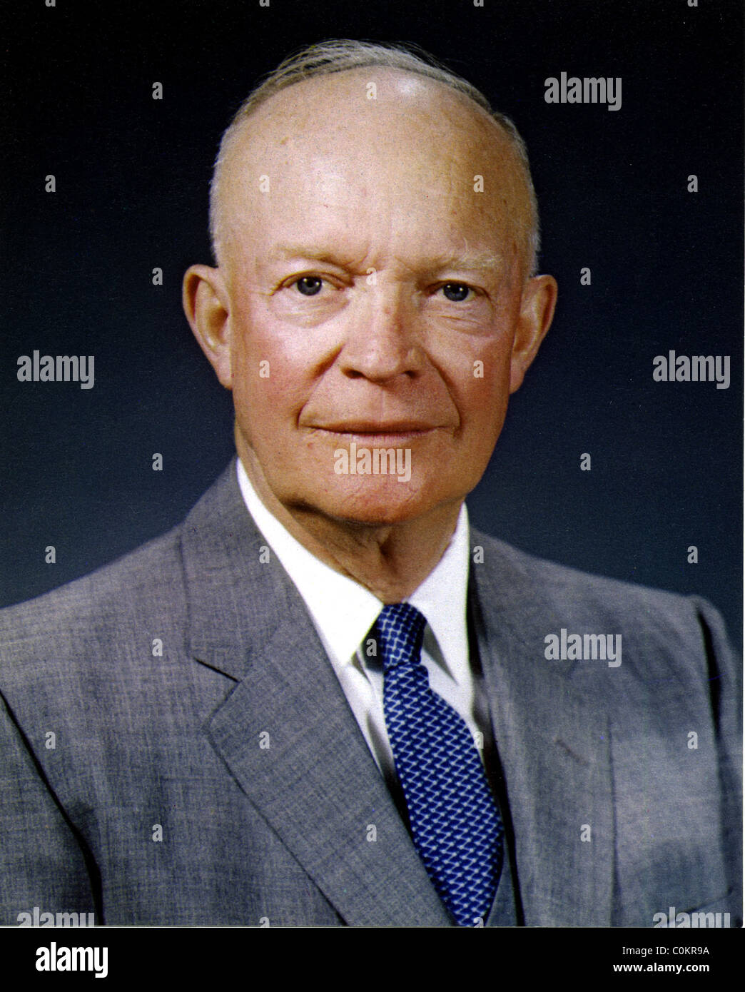 Dwight D. Eisenhower, il trentaquattresimo Presidente degli Stati Uniti. Foto Stock