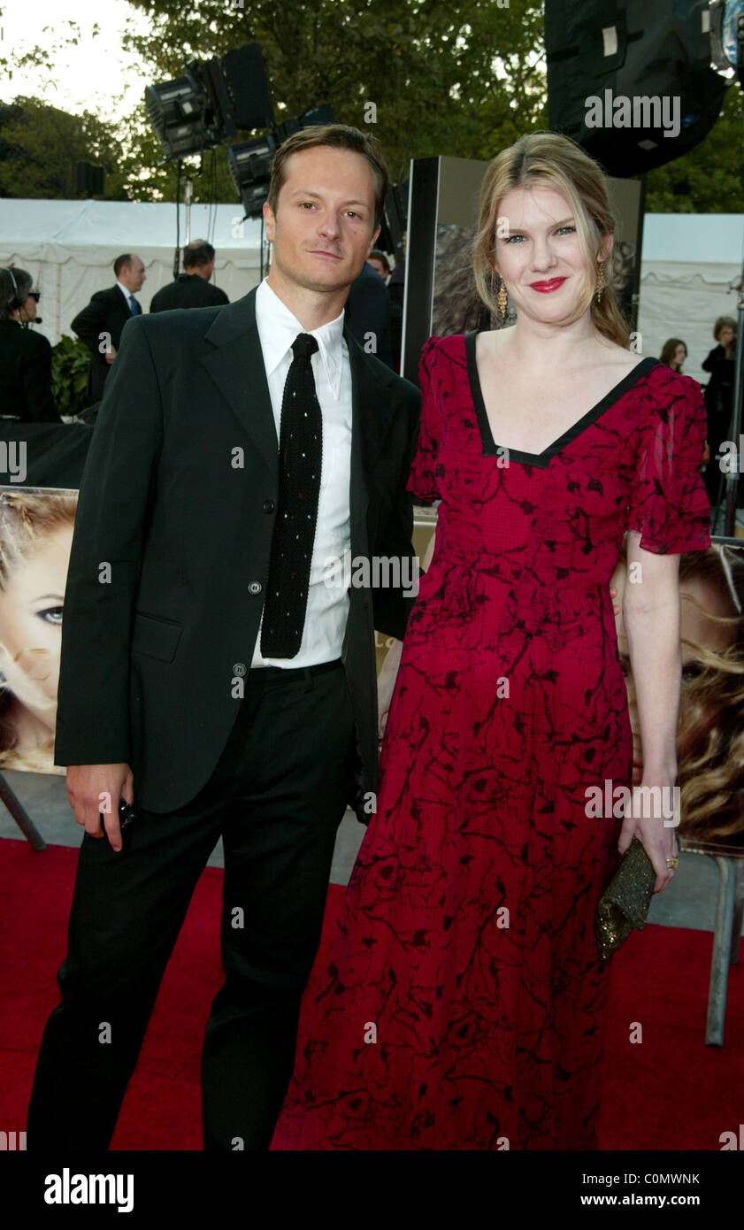 Lily Rabe e amico Chandler Williams la Metropolitan Opera Apertura di stagione notte prestazioni di Gala presso il Lincoln Center. New York Foto Stock