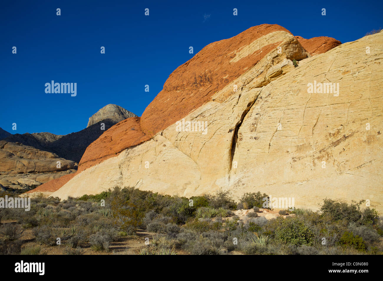 Il calicò colline, il Red Rock Canyon National Conservation Area Foto Stock