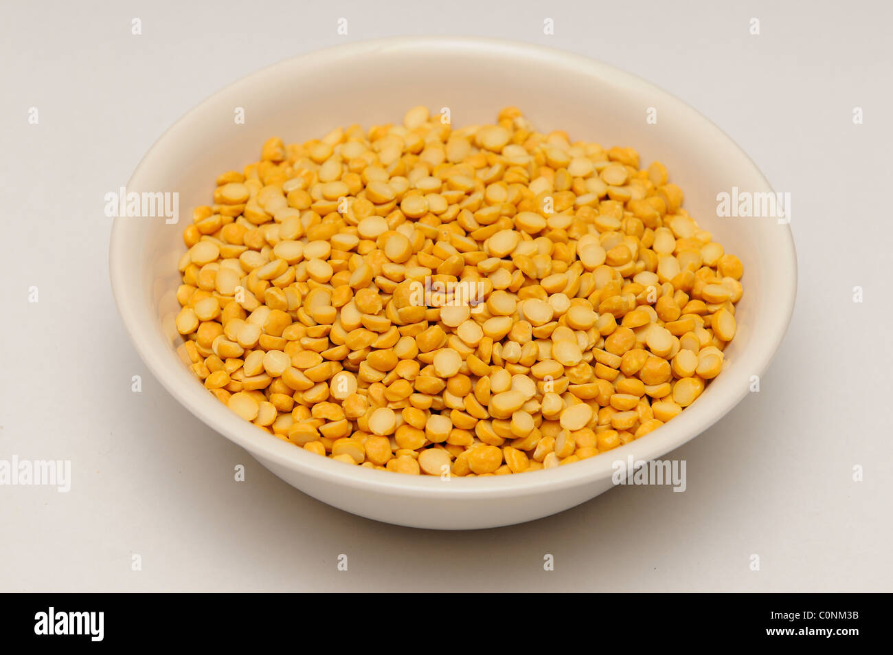 Channa dal famoso legume indiano chiamato anche giallo piselli piccione Foto Stock