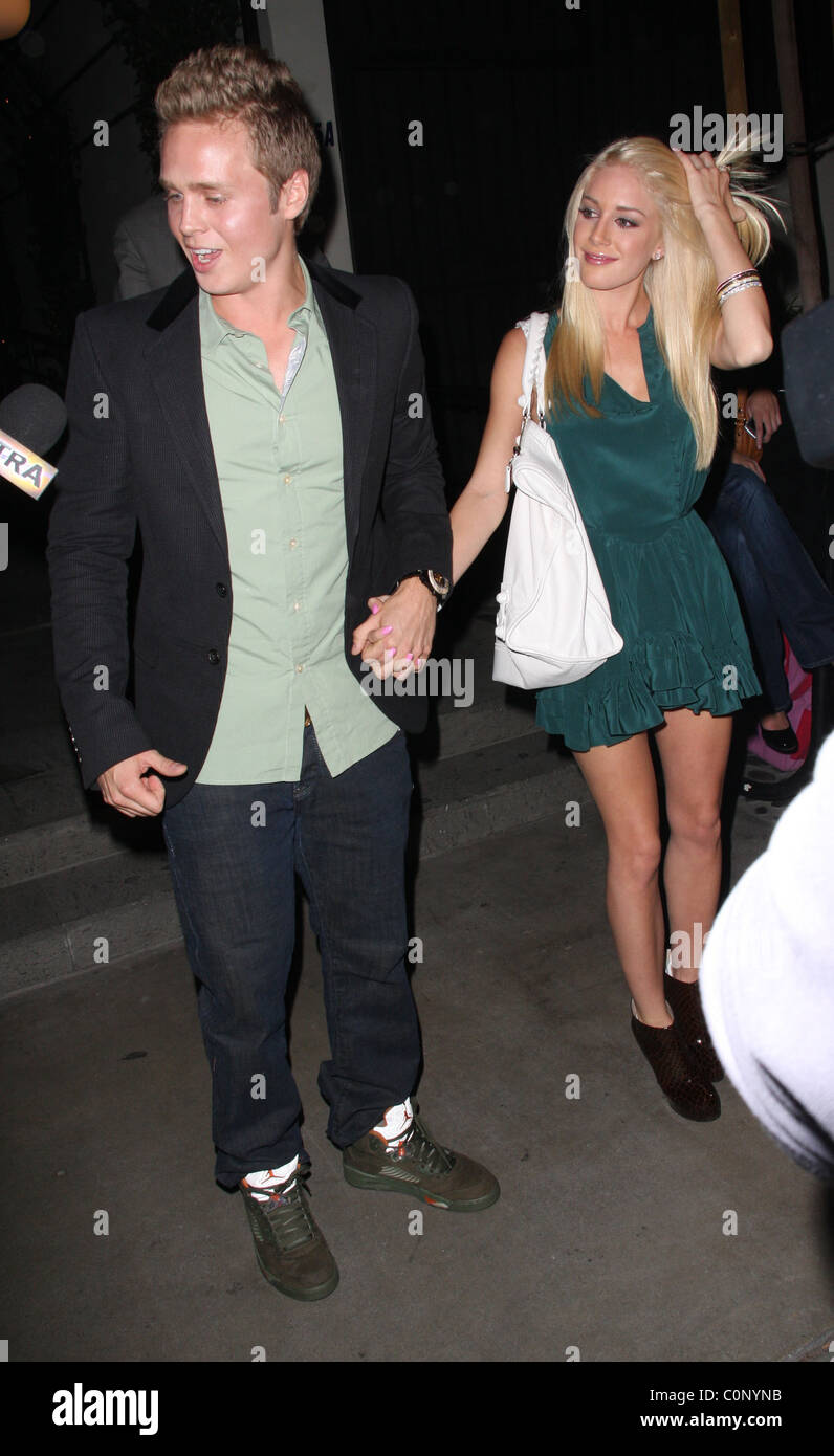 Spencer Pratt e Heidi Montag lasciando Lauren Conrad del partito a STK Los Angeles, California - 14.10.08 RHS/ Foto Stock