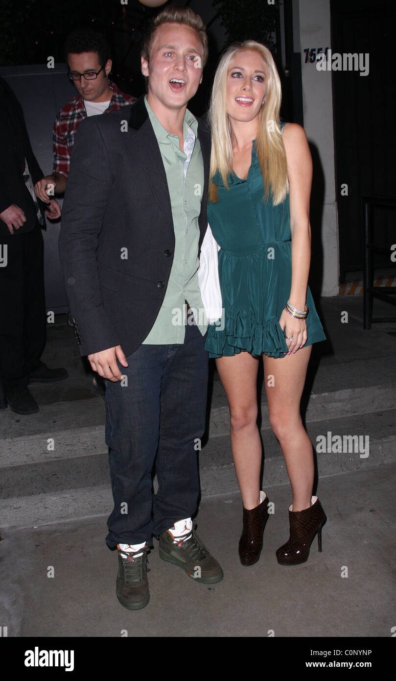 Spencer Pratt e Heidi Montag lasciando Lauren Conrad del partito a STK Los Angeles, California - 14.10.08 RHS/ Foto Stock