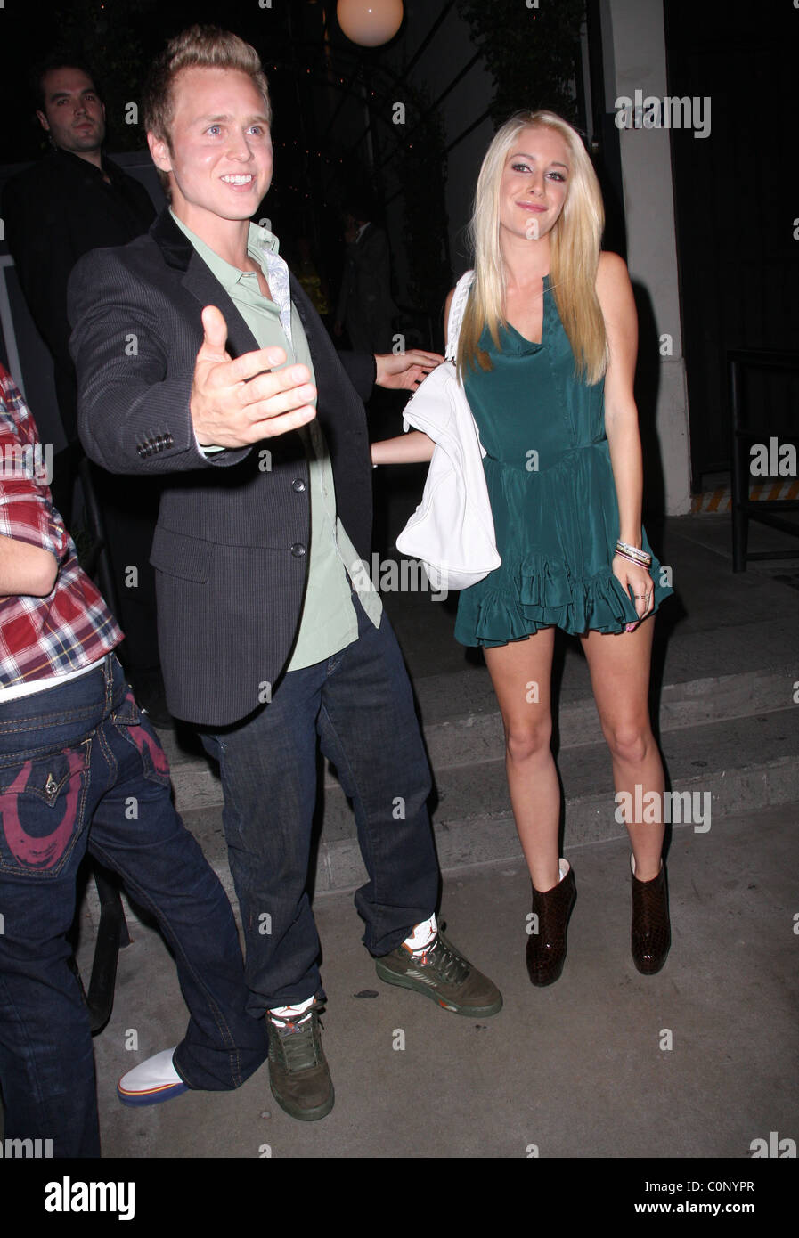Spencer Pratt e Heidi Montag lasciando Lauren Conrad del partito a STK Los Angeles, California - 14.10.08 RHS/ Foto Stock