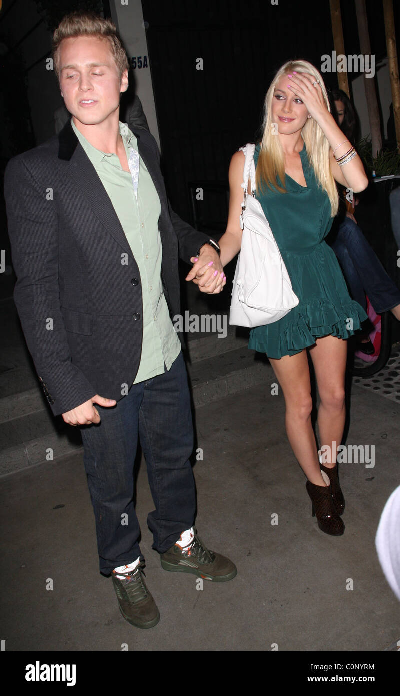 Spencer Pratt e Heidi Montag lasciando Lauren Conrad del partito a STK Los Angeles, California - 14.10.08 RHS/ Foto Stock