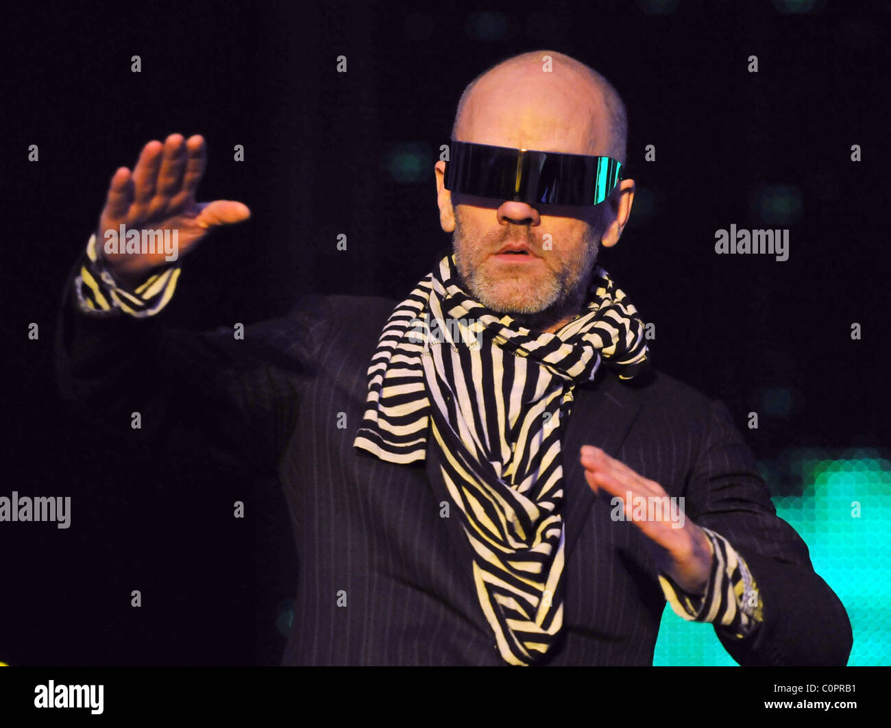 Michael Stipe dei REM LA T nel Parco festival - Giorno 3 Perth and Kinross in Scozia - 13.07.08 ( ) Nick Pickles/ Foto Stock