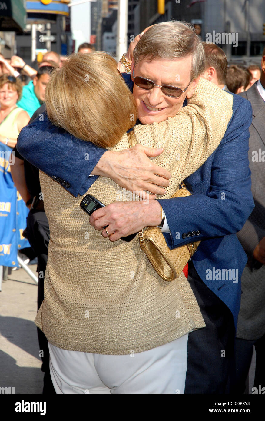 Bud Selig con sua moglie al di fuori Ed Sullivan Theater per il "Late Show con David Letterman' New York City, Stati Uniti d'America - 13.07.08 Foto Stock