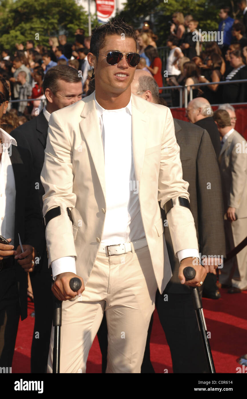 Cristiano Ronaldo il 2008 ESPY Awards tenutosi presso il Nokia Theatre di Los Angeles, California - 16.07.08 Foto Stock