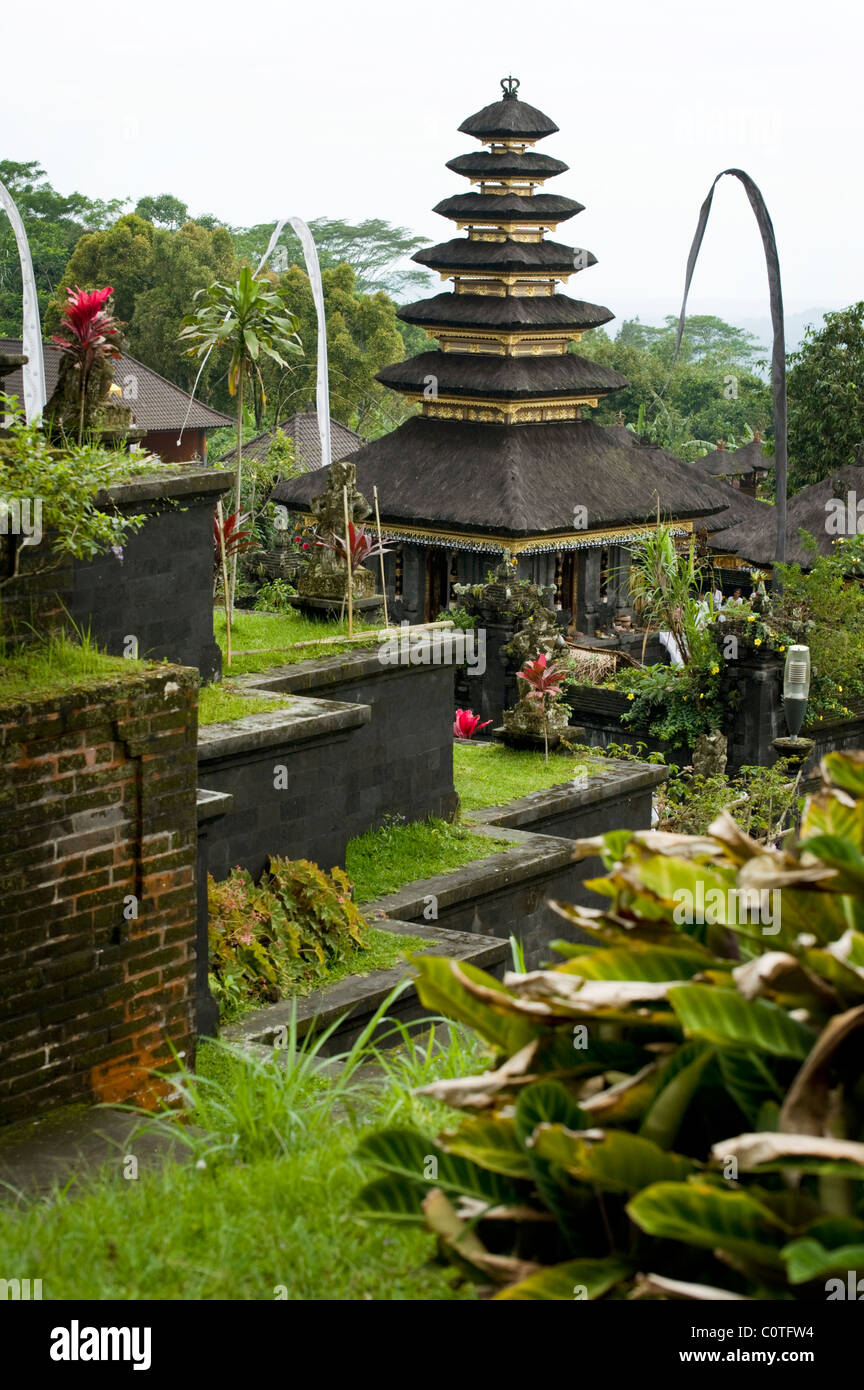 Il tempio Hindu Besakih, o il Tempio madre, a Bali, in Indonesia è un tempio antico e il più importante. Foto Stock