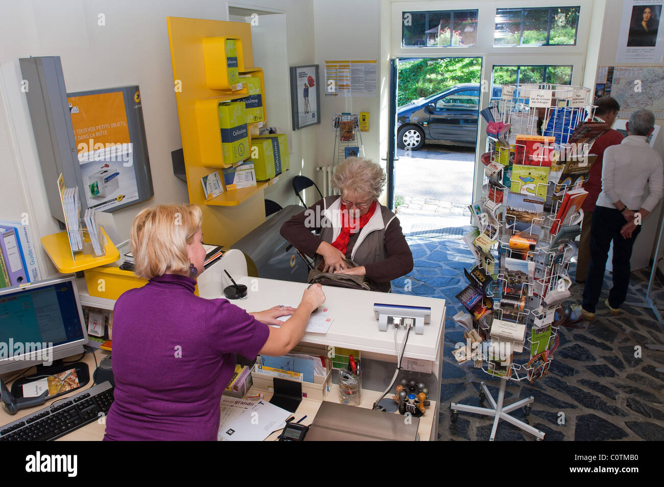 Gargilesse-Dampierre (36): ufficio postale e ufficio turistico Foto Stock