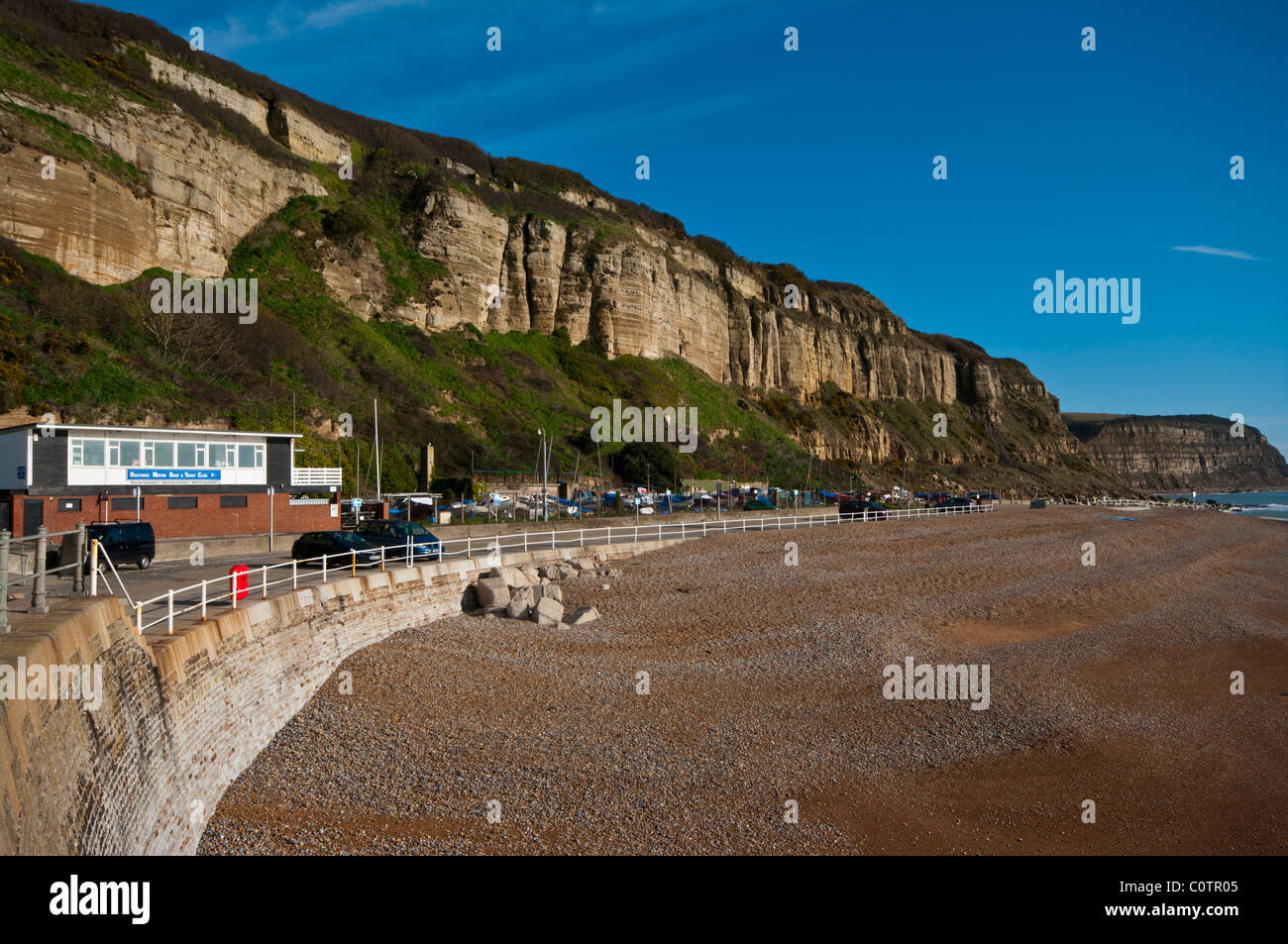 L'Oriente scogliere Hastings East Sussex England Foto Stock