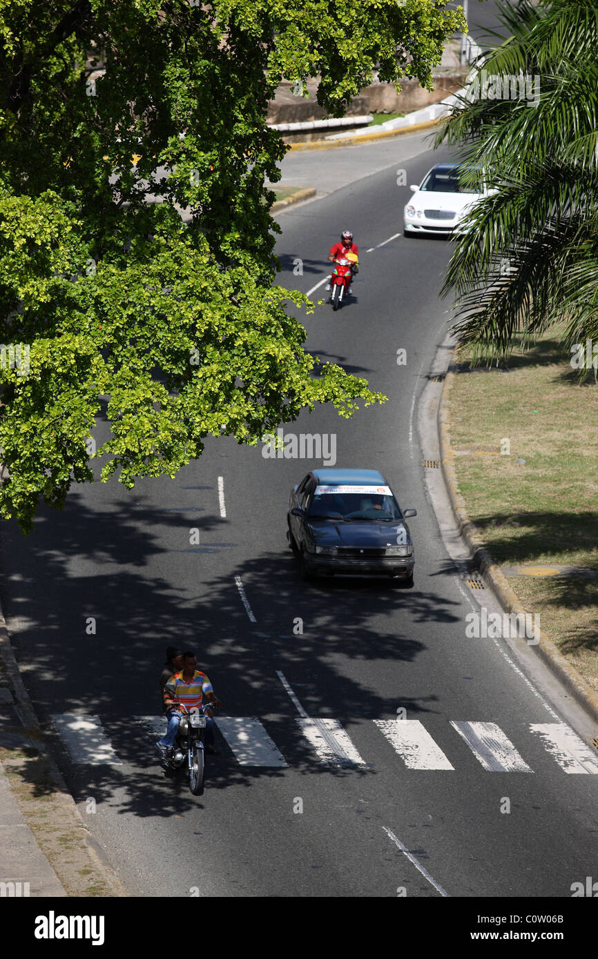 Road, Santo Domingo, Repubblica Dominicana, dei Caraibi Foto Stock