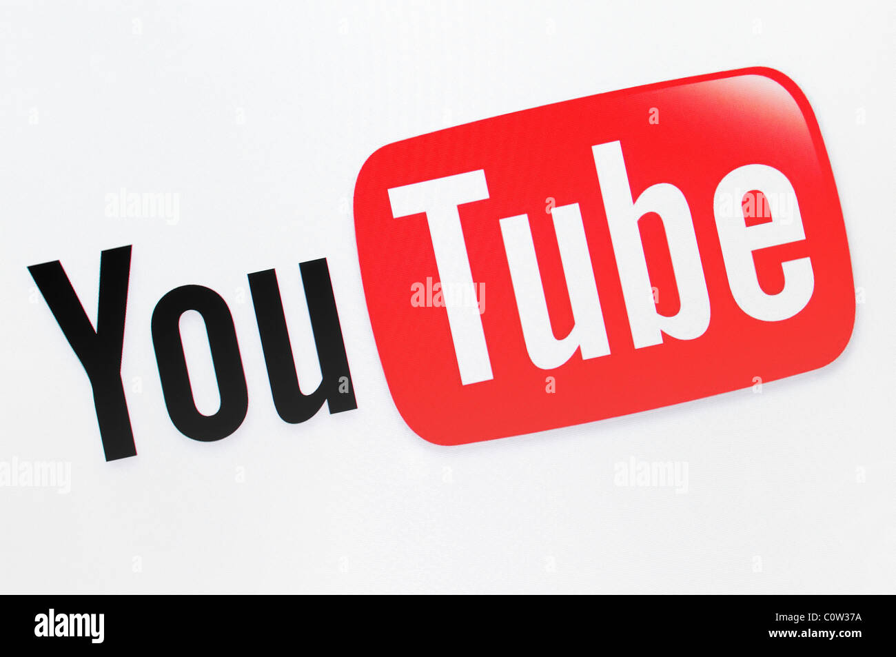 Schermata di YouTube. Foto Stock