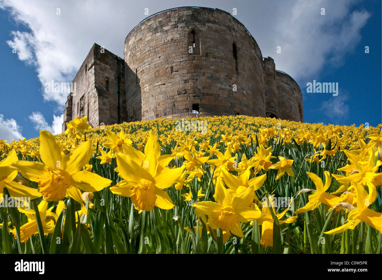 La Torre di Clifford York Yorkshire Inghilterra Foto Stock