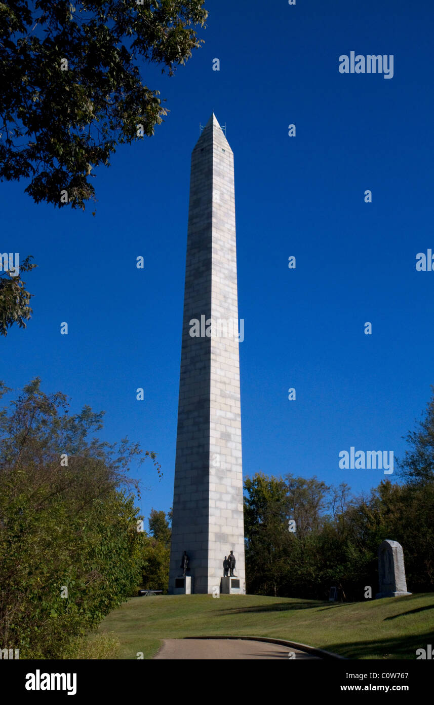 L'Unione Navy Memorial situato all'interno della National Military Park in Vicksburg, Mississippi, Stati Uniti d'America. Foto Stock