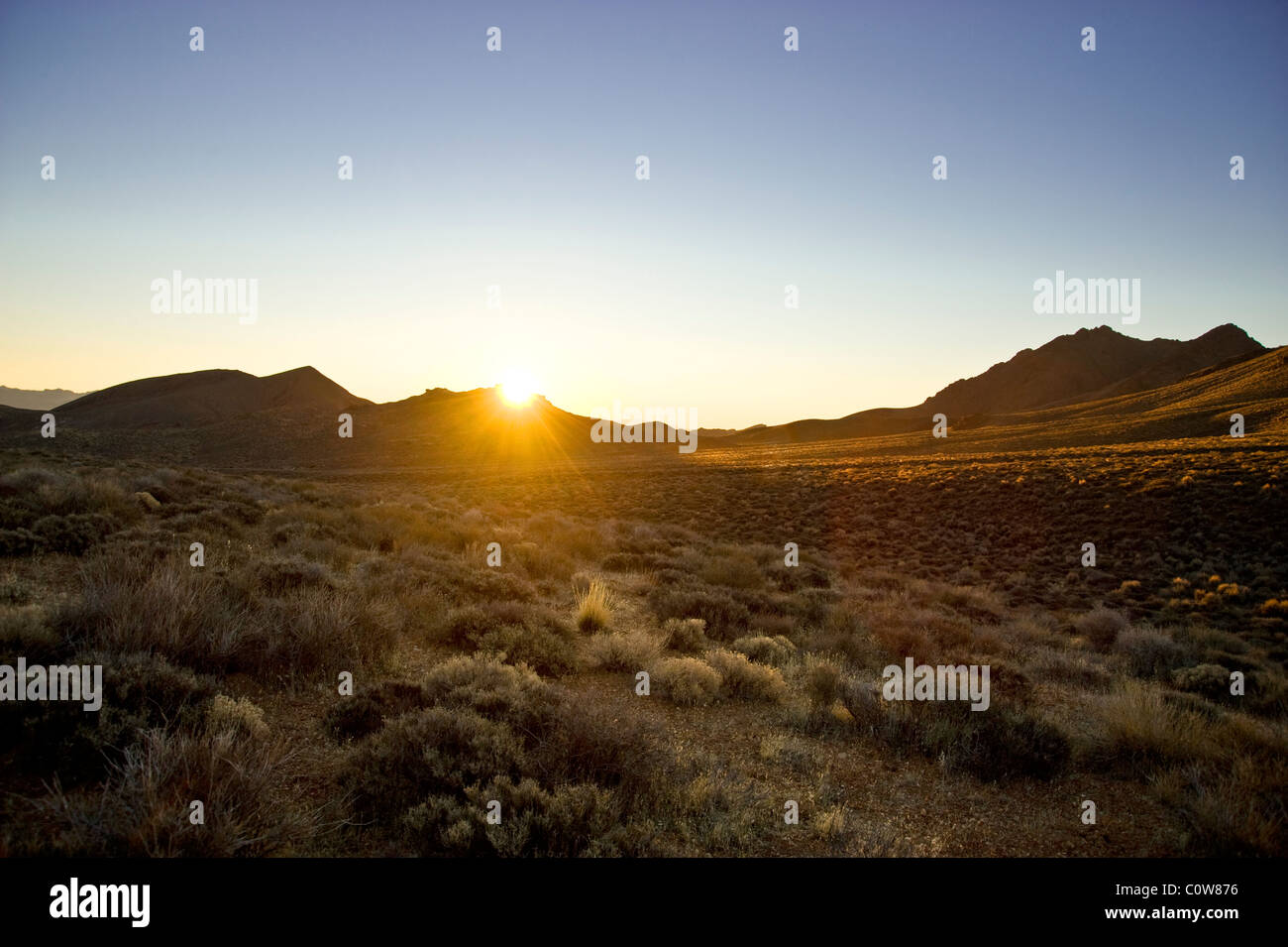 Deserto Sunrise, il Parco Nazionale della Valle della Morte, STATI UNITI D'AMERICA Foto Stock