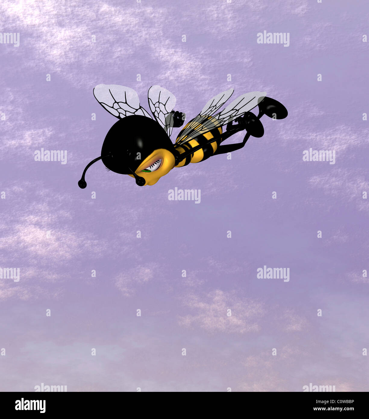 Illustrazione delle api Foto Stock