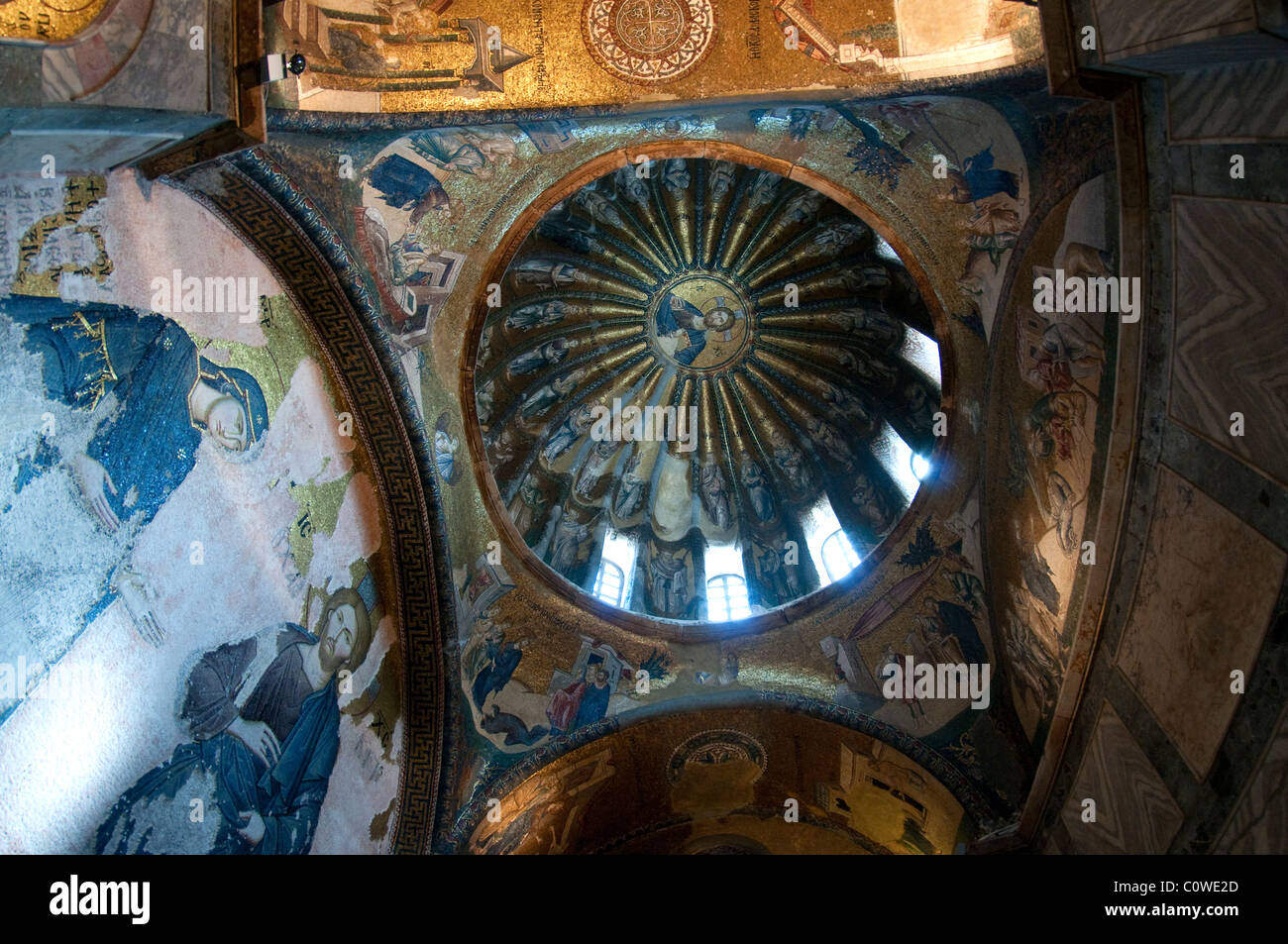 Christian immagini Kariye moschea, Istanbul Turchia Foto Stock