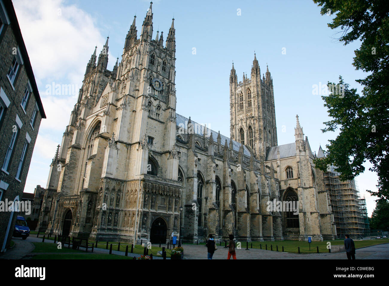 La Cattedrale di Canterbury, nel Kent, Inghilterra, Regno Unito. Foto Stock