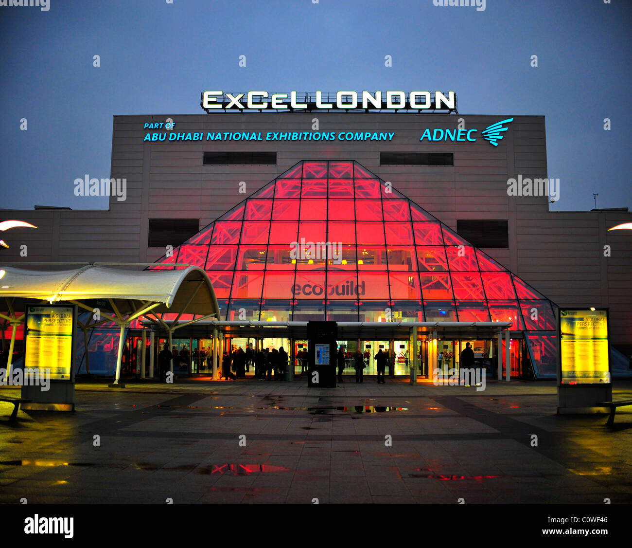 Londra Excel Exhibition Centre Foto Stock