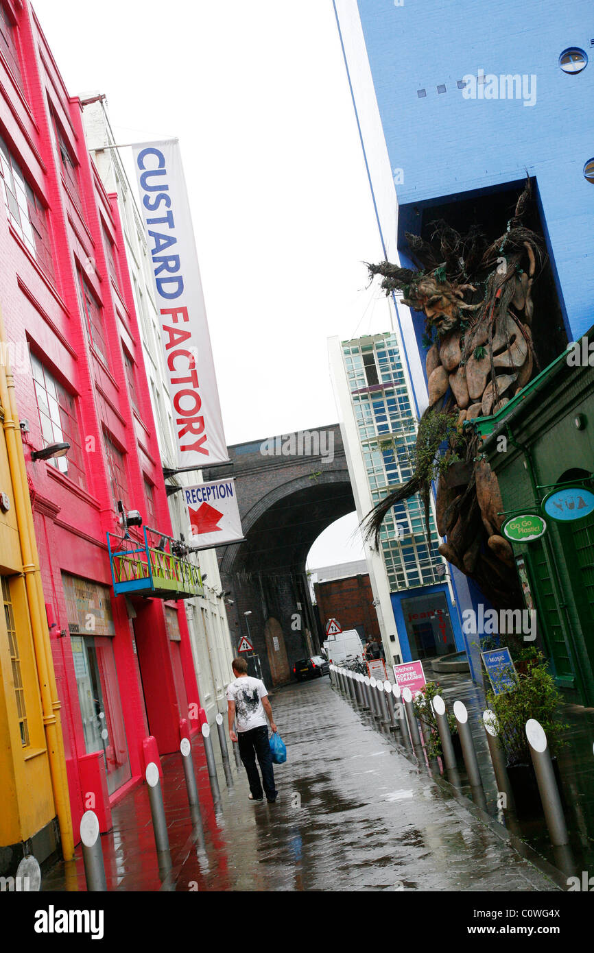 La crema Custard Factory, Birmingham, Inghilterra, Regno Unito. Foto Stock