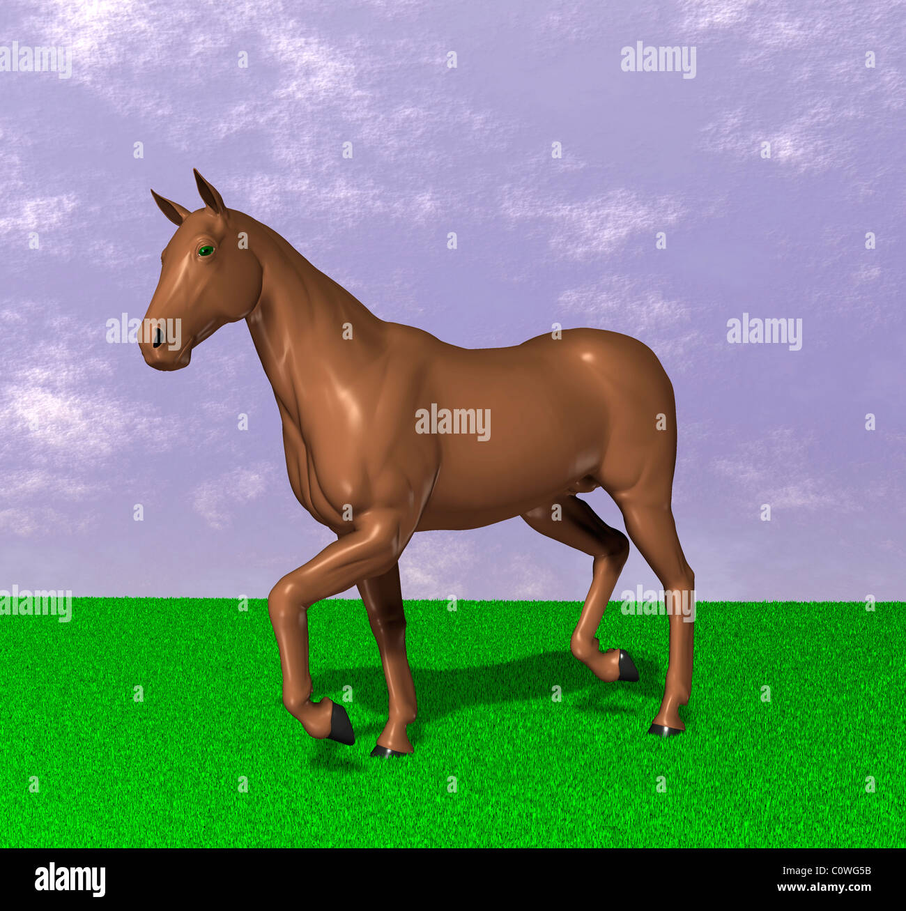 Illustrazione del cavallo Foto Stock