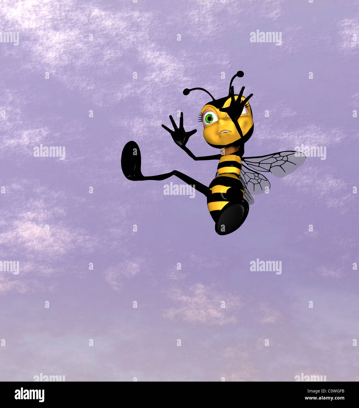 Illustrazione delle api Foto Stock