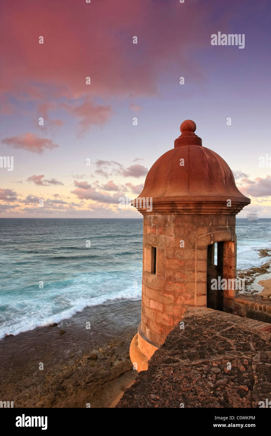 Stati Uniti d'America, Caraibi, Puerto Rico, San Juan, città vecchia, Fuerte San Cristobal Foto Stock