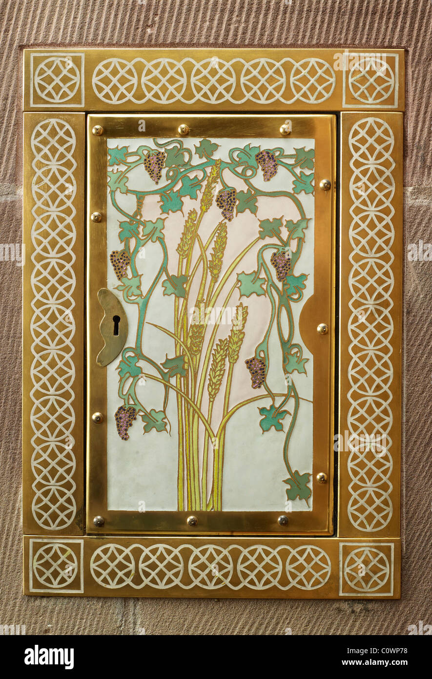 Cattedrale di Manchester Art nouveau tabernacolo Foto Stock