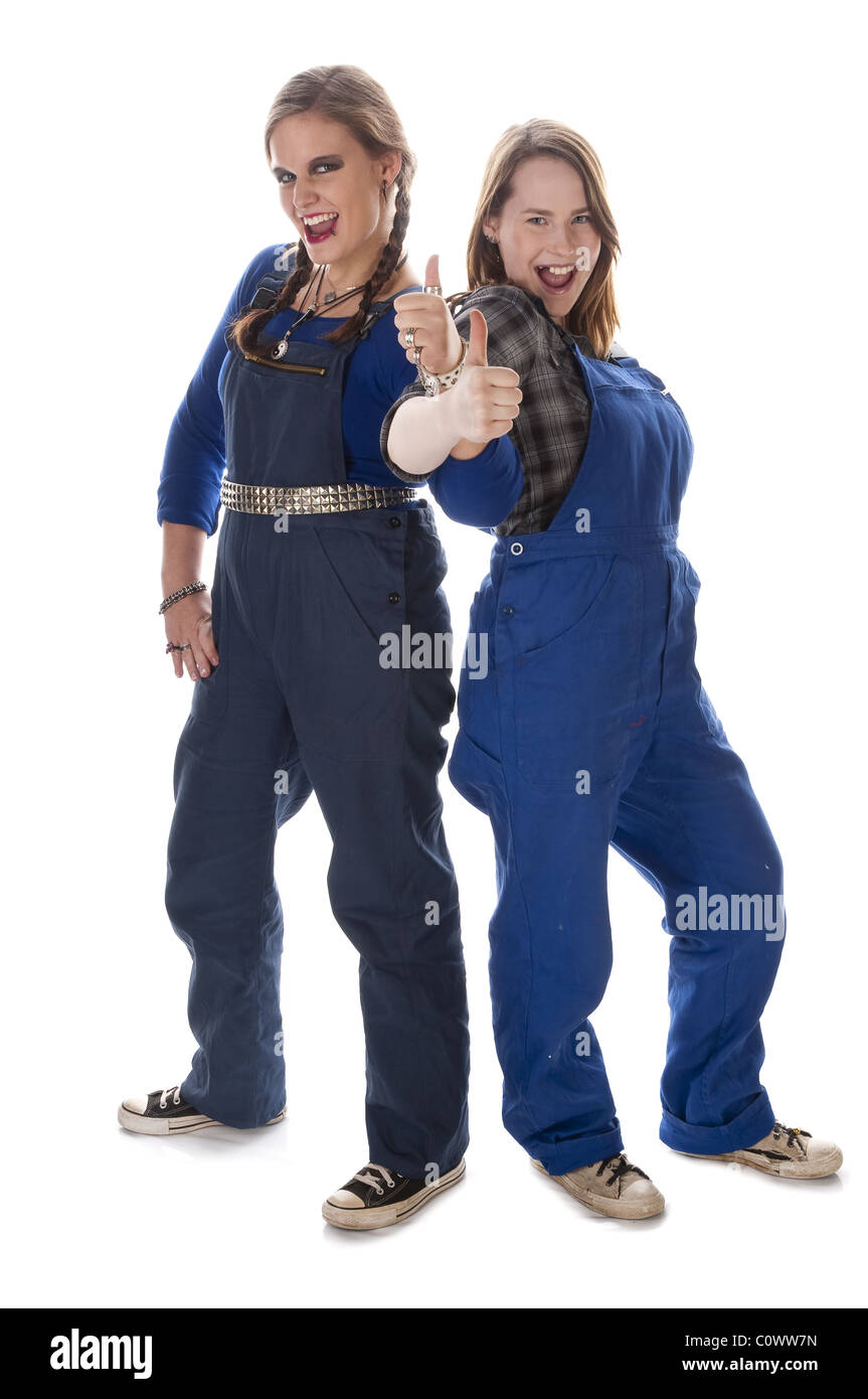 Due giovani workwomen Foto Stock