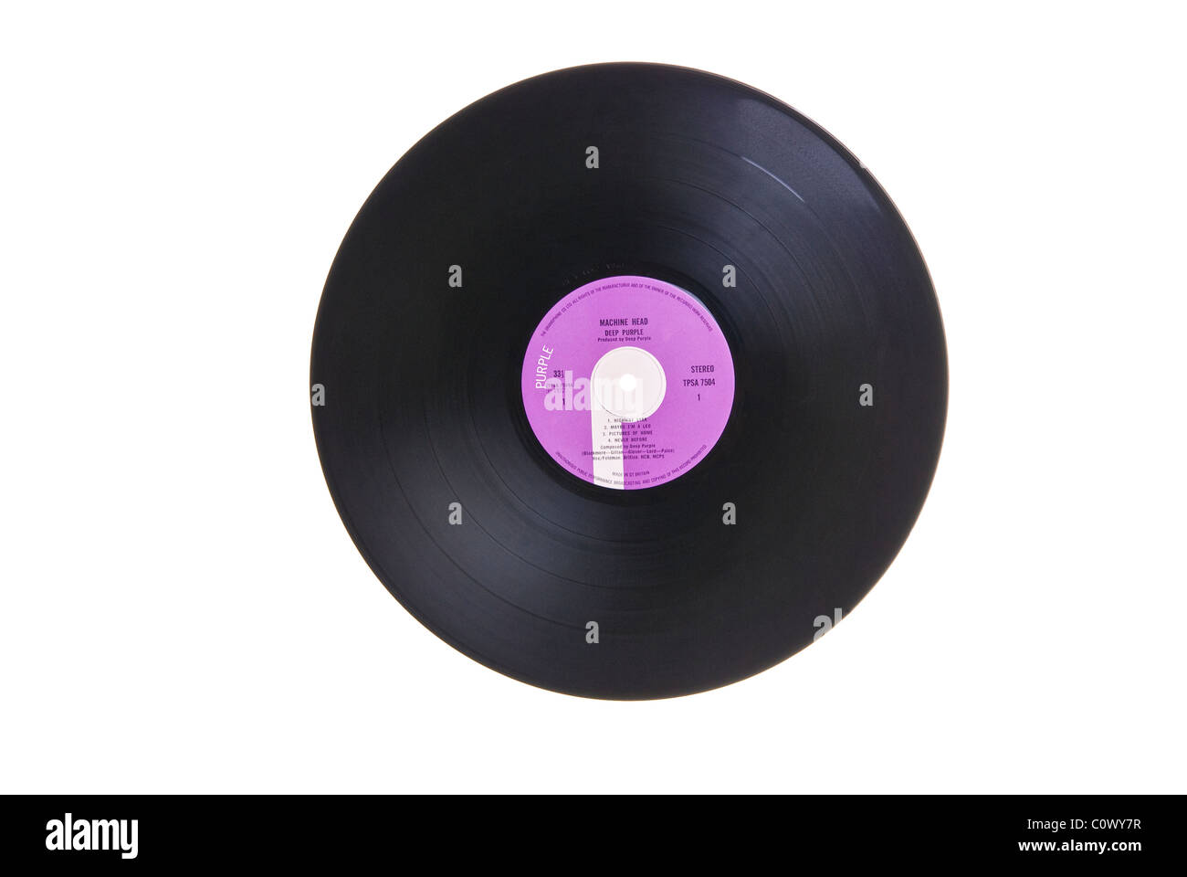 Dischi in Vinile.album lungo la riproduzione Foto Stock