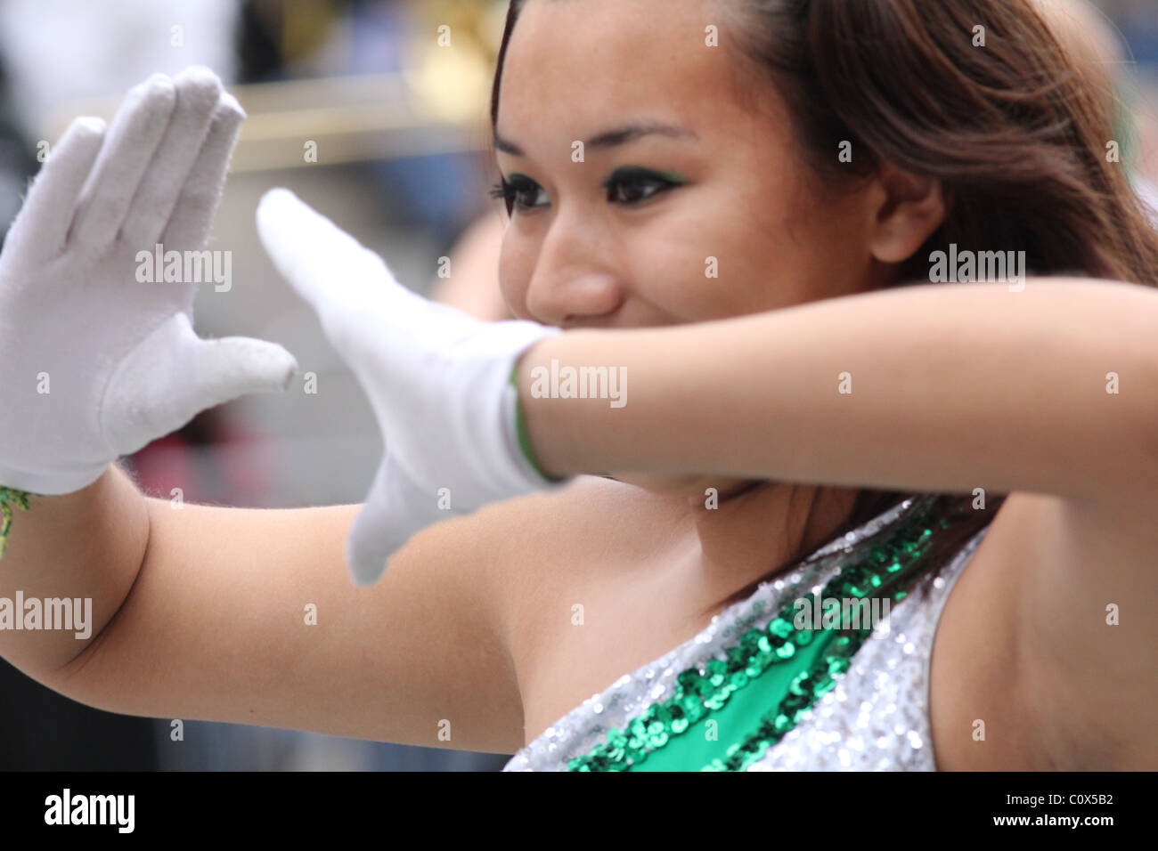 Dancing girl. Cheer leader Foto Stock