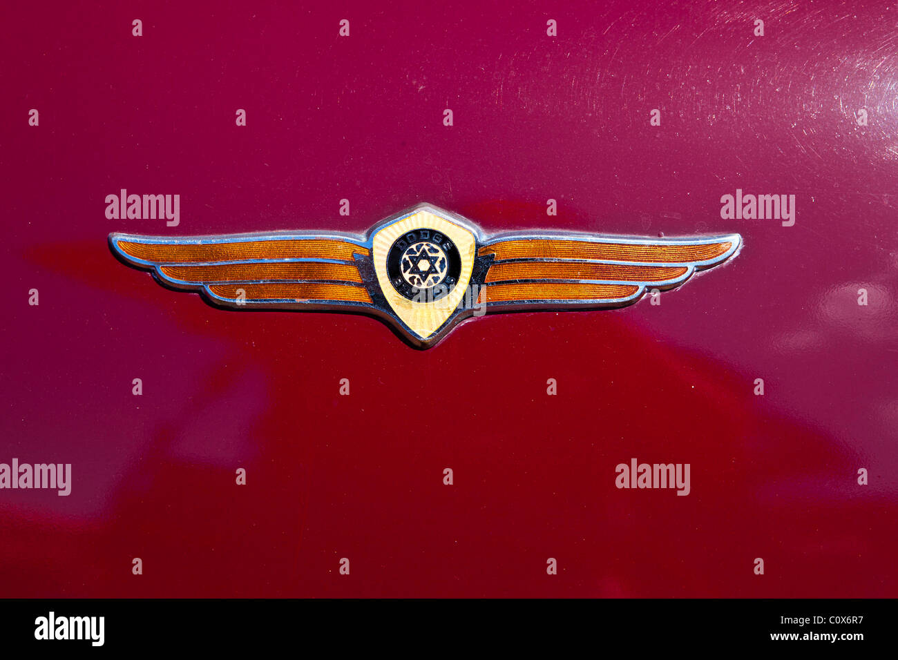 Dodge fratelli distintivo usato tra il 1914 e il 1938 Foto Stock