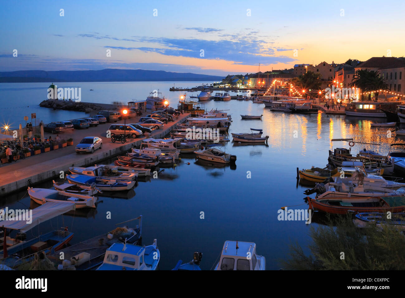 Porto di Bol, Croazia, Dalmazia Foto stock - Alamy