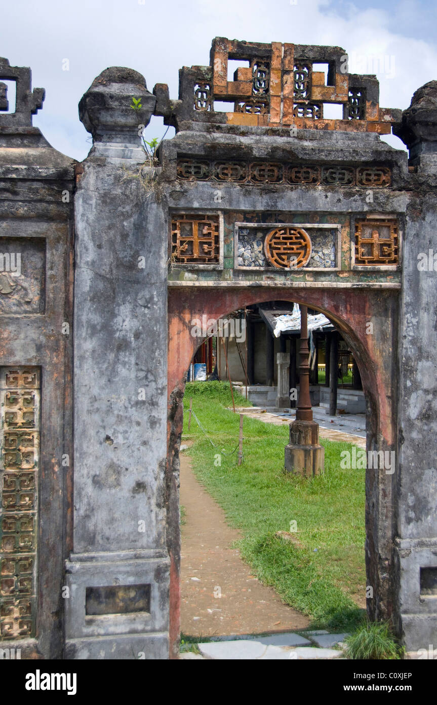 Il Vietnam, Da Nang. Antica capitale imperiale di Hue. Xvii secolo (Nguyen Dynasty) Royal cittadella di Hué, UNESCO. Foto Stock