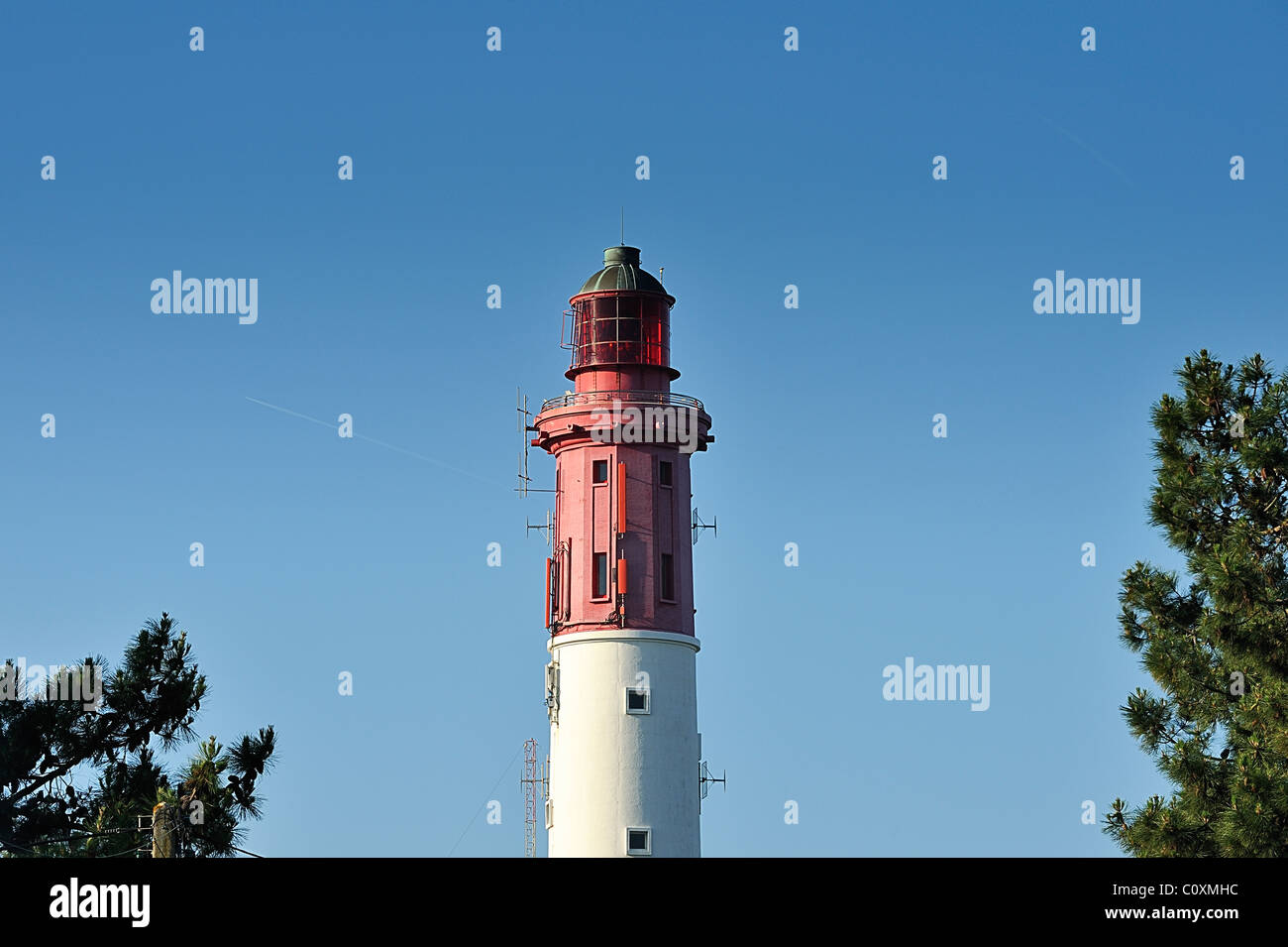 Faro di le Cap Ferret, baia di Arcachon, bassin, Dipartimento della Gironde, Francia Foto Stock