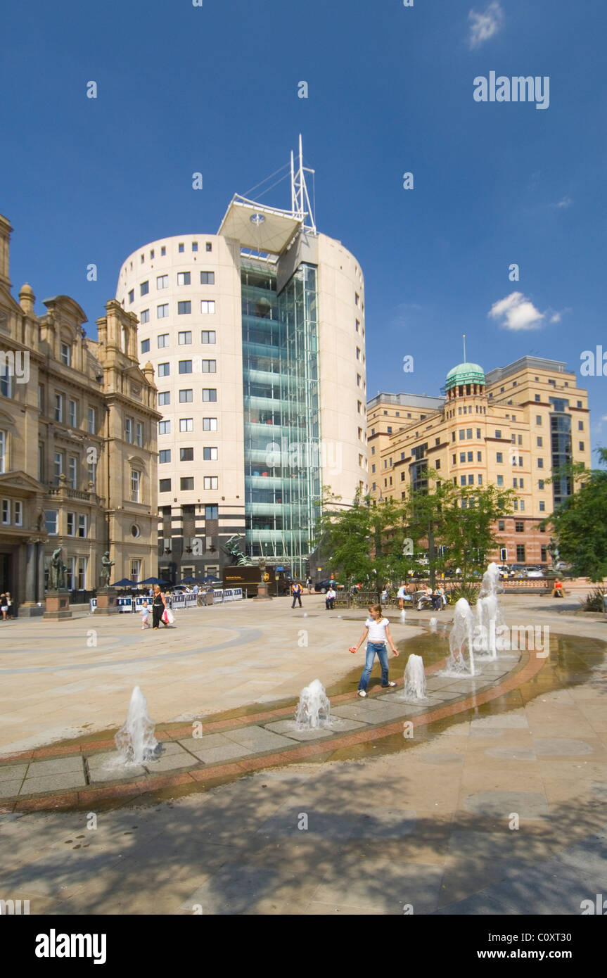 City Square Leeds City Centre West Yorkshire, Inghilterra. Foto Stock