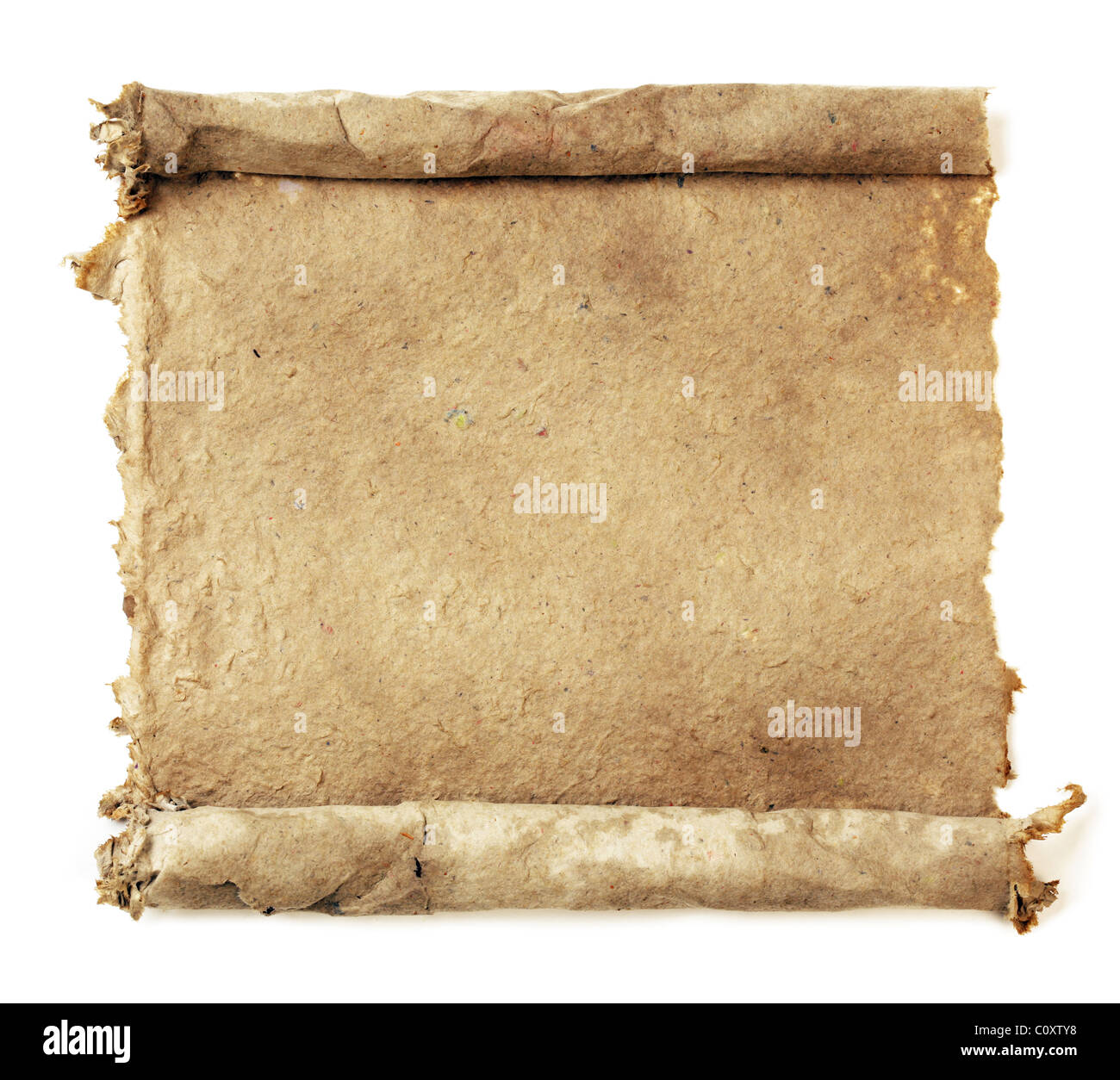 La carta a mano scorrere Foto Stock