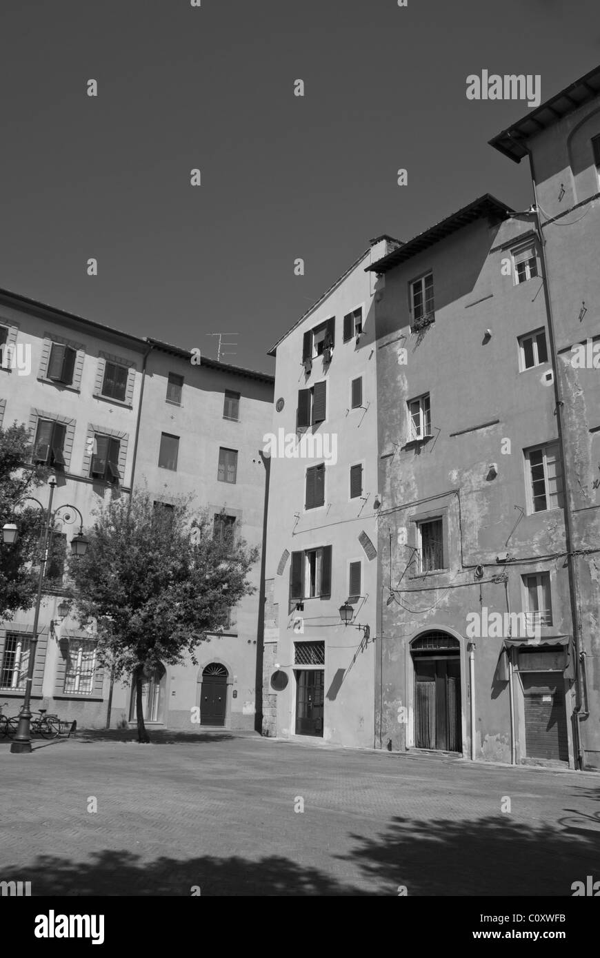 Architettura della Piazza della pera, Pisa Foto Stock