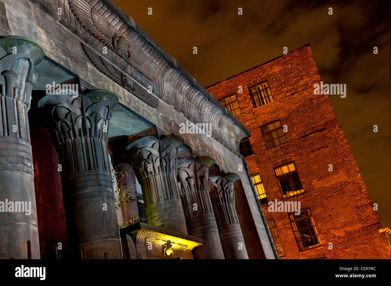 Tempio di opere è un ex mulino di lino in Holbeck, Leeds, West Yorkshire, Inghilterra. Foto Stock