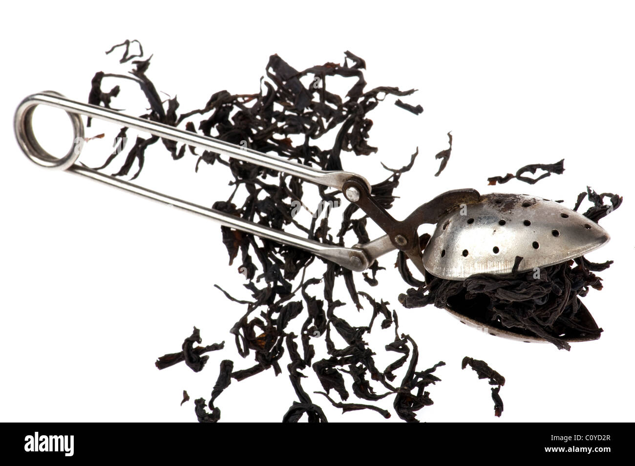 Oggetto su bianco - la produzione di birra per la chiusura del crivello inferiore fino Foto Stock