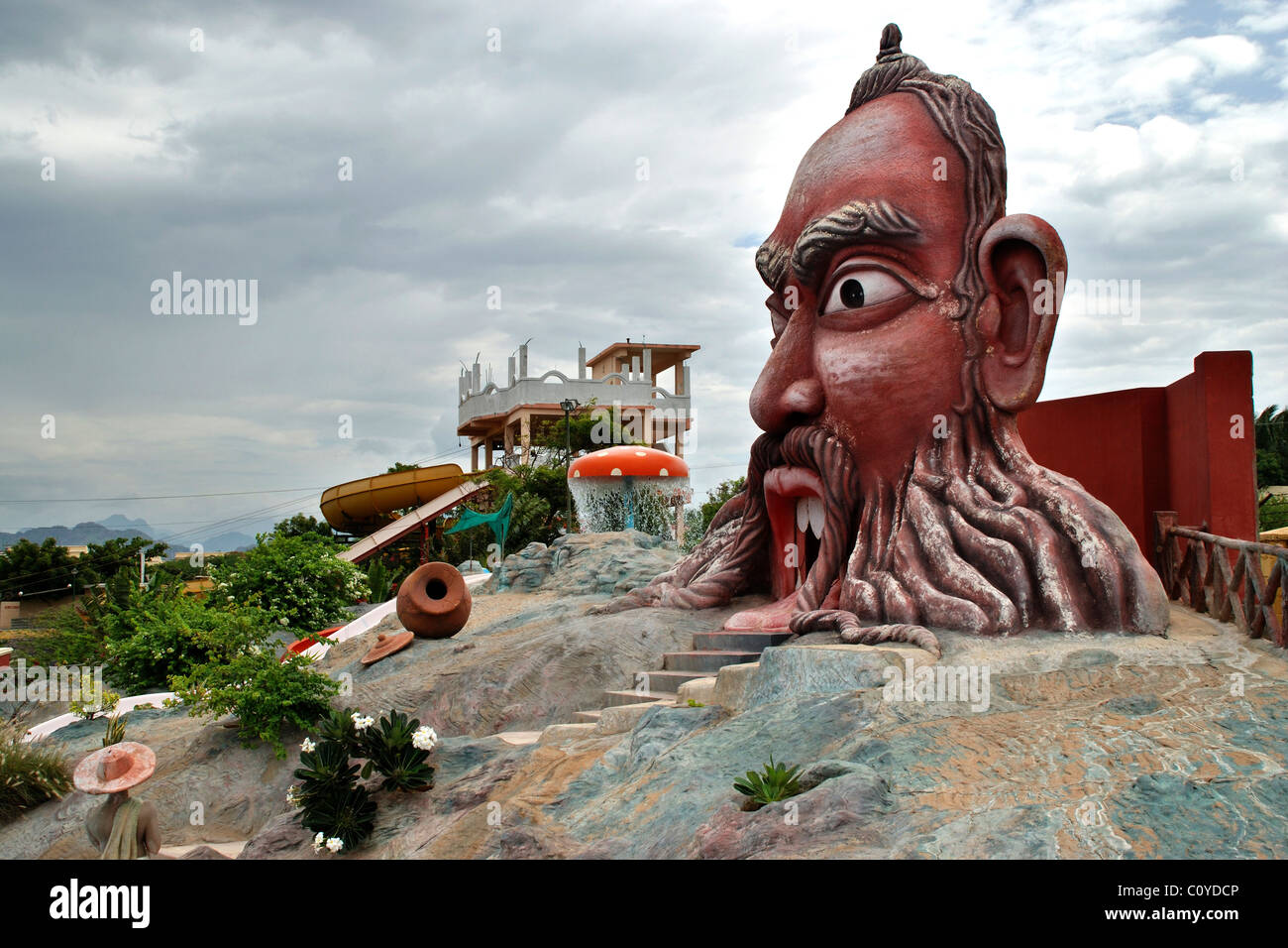 Bay watch water theme park,kanyakumari,tamilnadu,l'india. Foto Stock