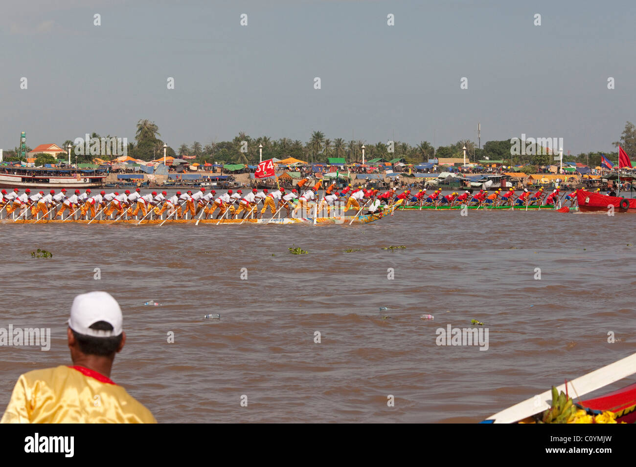 Festival dell'acqua, Cambogia Foto Stock