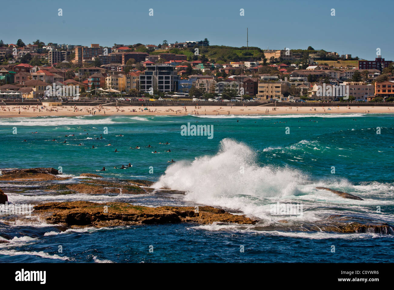La spiaggia di Bondi, Sydney, Nuovo Galles del Sud, Australia Foto Stock