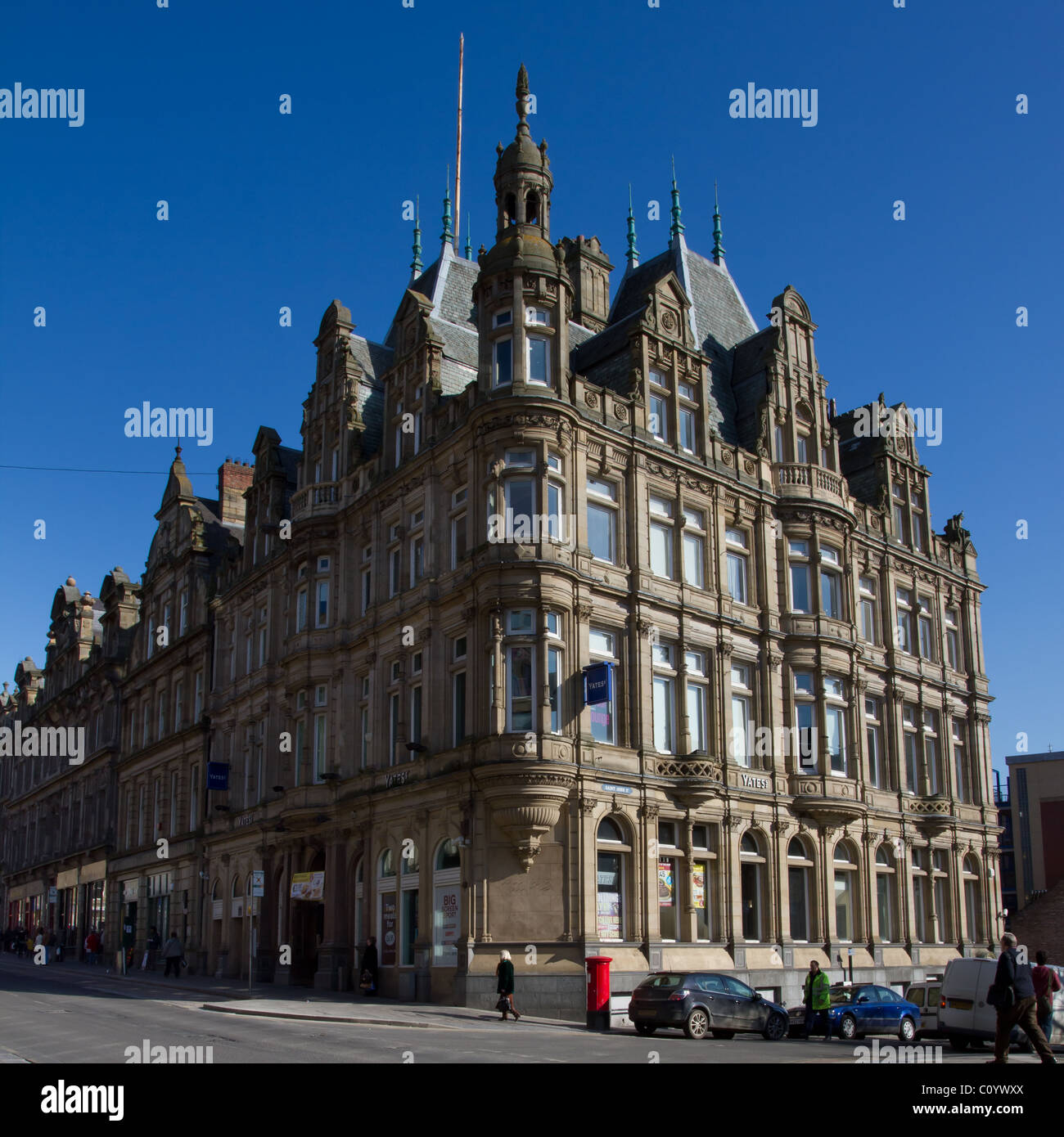 Yates Winelodge su Grainger st parte di Grainger cittadina nel centro cittadino di Newcastle. Foto Stock
